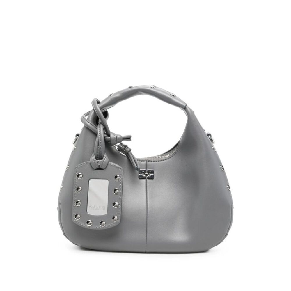 Ganni Grey Tote Bags Women